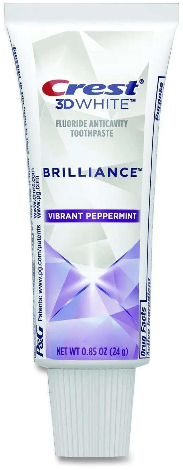 Main image of 3D White Brilliance Advanced Whitening Technology + Advanced Stain Protection Toothpaste Vibrant Peppermint 0.85 oz 72/CT 80717080
