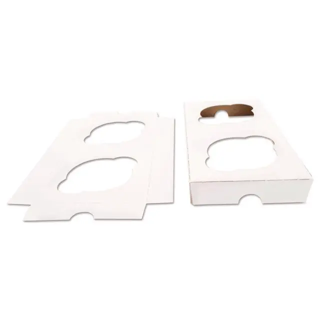 Alt view image 2 of 5 - Southern Champion Tray SCH10004 Cupcake Holder Inserts, Paperboard, White/kraft, 7 7/8 X 3 7/8 X 7/8, 200/ctn