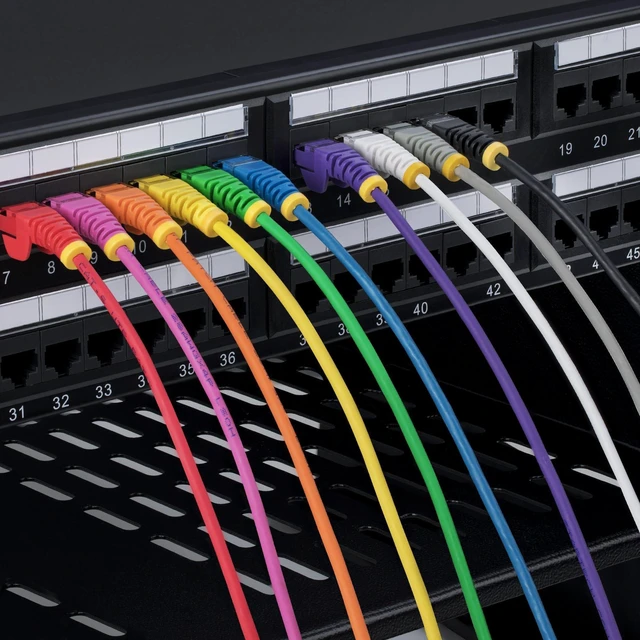 Alt view image 5 of 5 - 10-PACK OF SLIM CAT6 CABLES IS IDEAL FOR MULTIPLE SETUPS; SUPPORTS 10GBPS AND 10