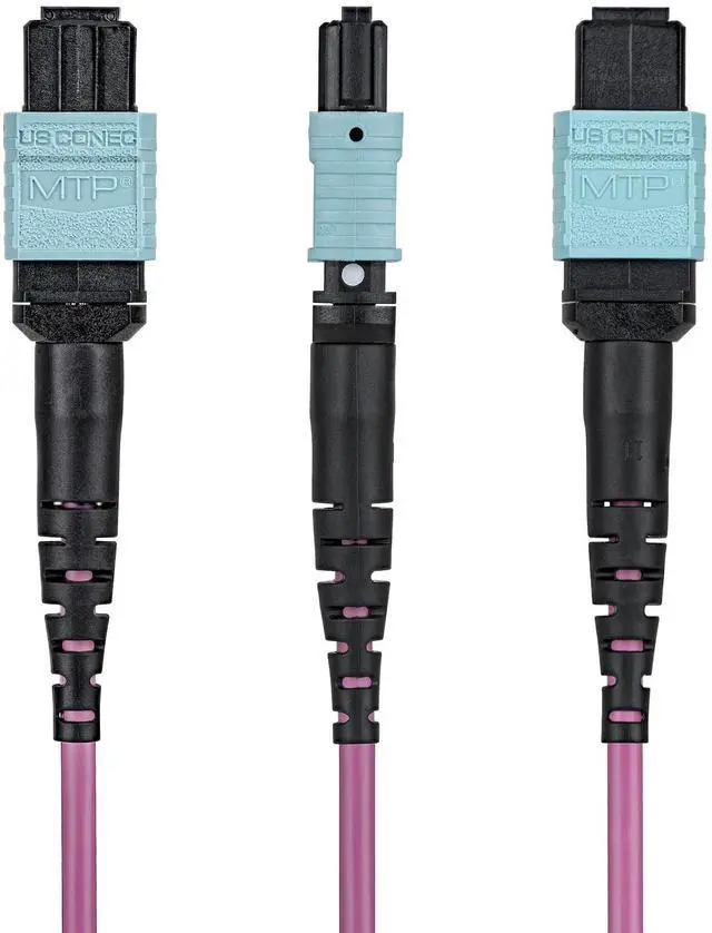 Alt view image 2 of 4 - MTP /PC FEMALE OM4 MULTIMODE PLENUM FIBER CABLE SUPPORTS 100GBPS; INDIVIDUALLY T