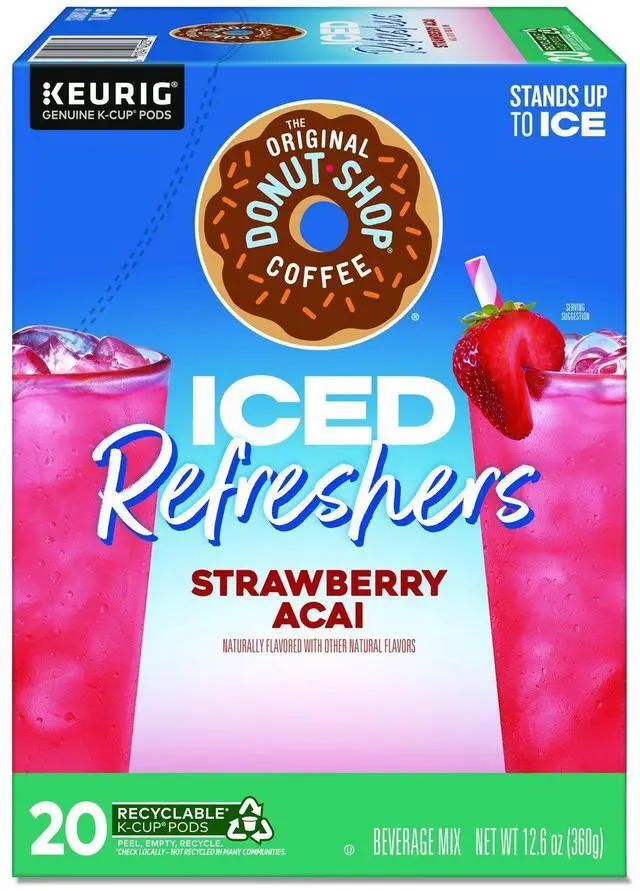 Main image of ICED Refreshers K-Cup Pods Strawberry Acai 20/Box 5000379382
