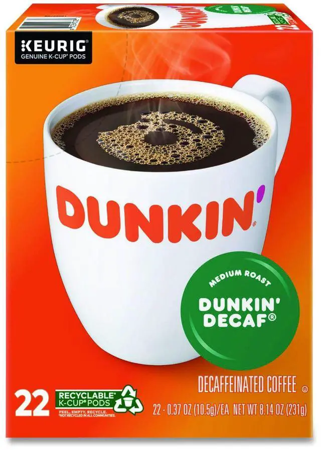 Main image of K-Cup Pods Dunkin' Decaf 22/Box 5000380568