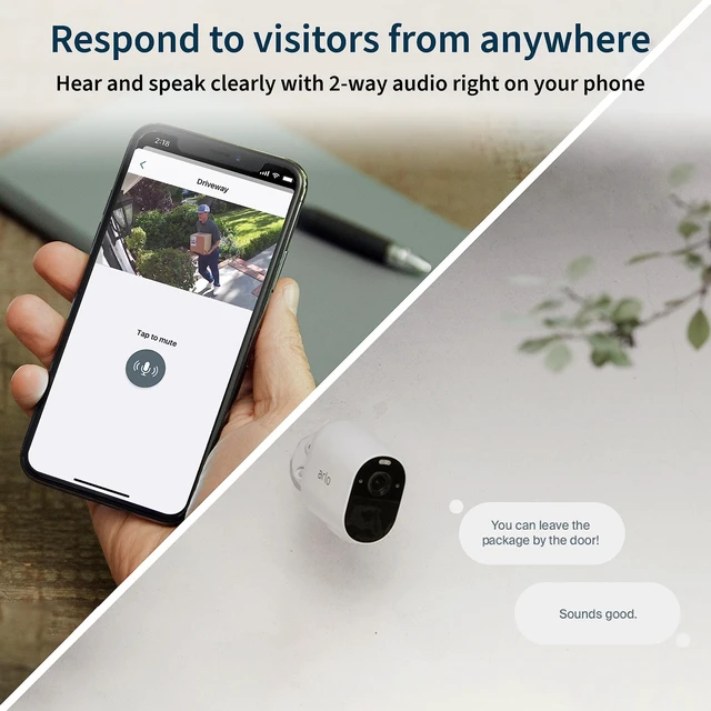 Alt view image 4 of 5 - Arlo Essential Spotlight Camera 1080p Video, Color Night Vision, and Audio Black
