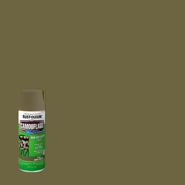 Alt view image 3 of 4 - Camouflage Spray Paint Flat Army Green 12 oz Aerosol Can 279176