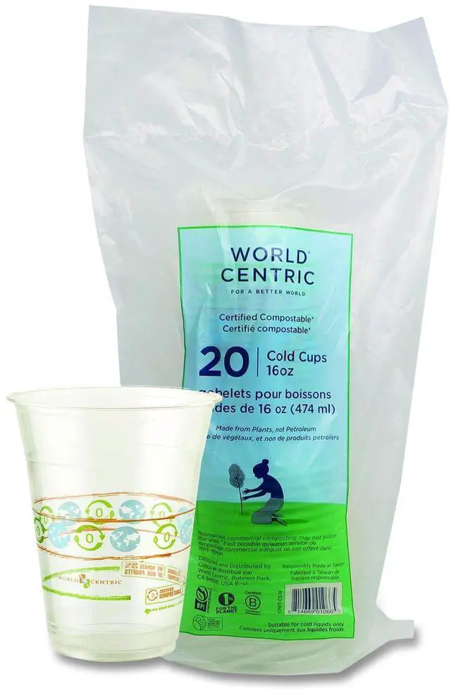 Main image of PLA Clear Cold Cups 16 oz 20/Pack CPRTCS16