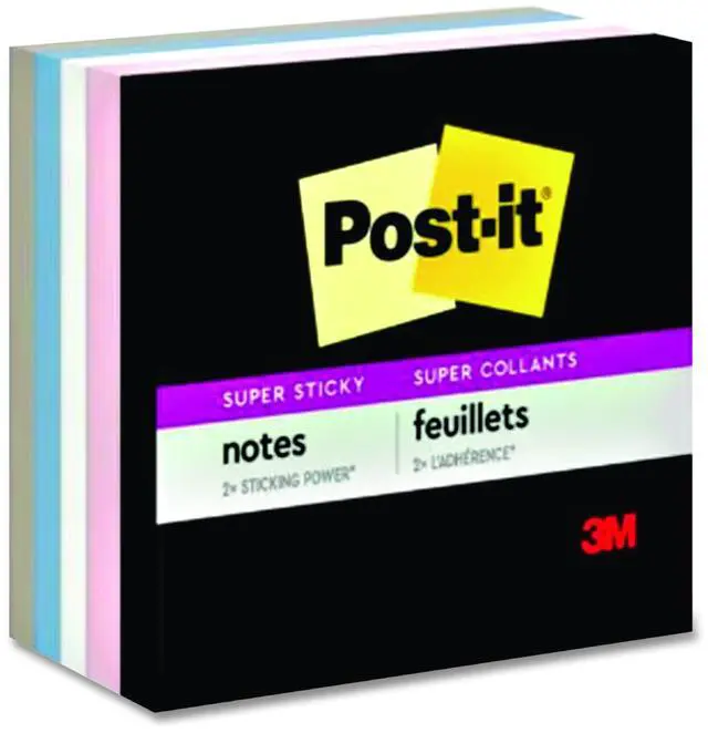 Alt view image 2 of 2 - Post-it Super Sticky Notes Simply Serene 3x3in 5-Pack