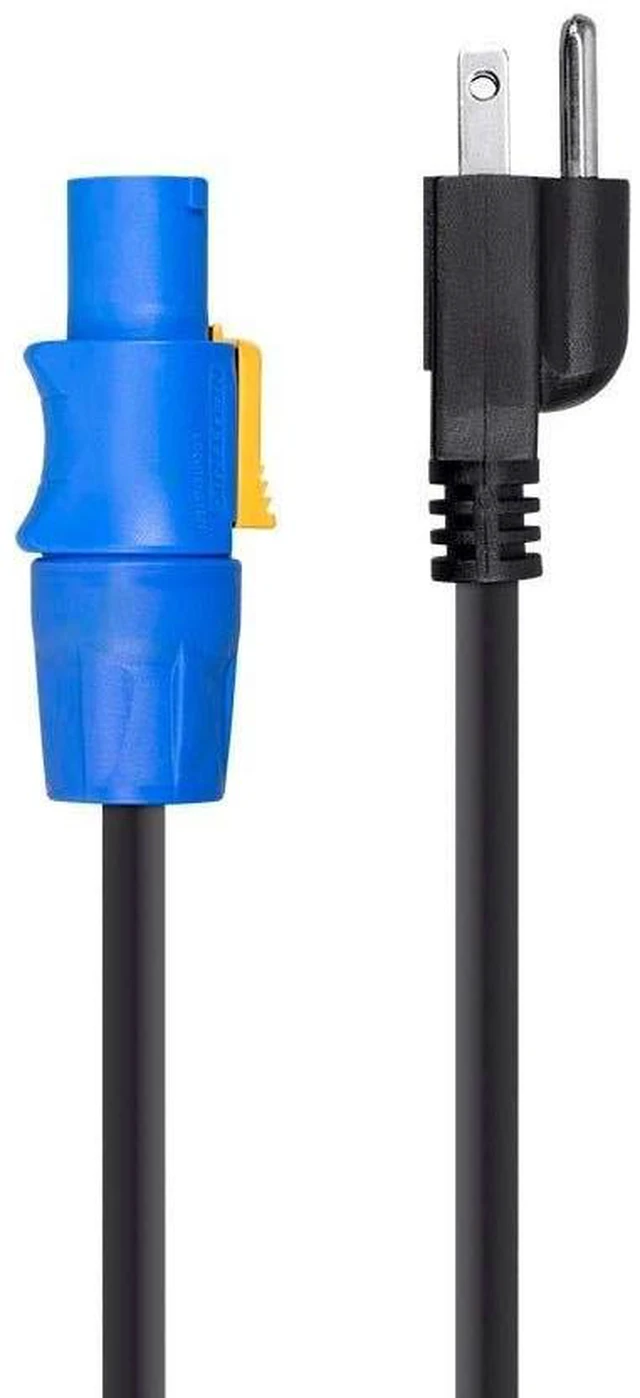 Alt view image 8 of 11 - Monoprice Pro Power Cable - 10 Feet | 16 AWG NEMA 5-15P to powerCON Connector - Stage Right