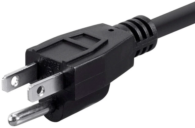 Alt view image 10 of 11 - Monoprice Pro Power Cable - 10 Feet | 16 AWG NEMA 5-15P to powerCON Connector - Stage Right