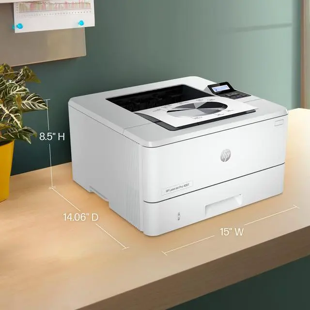 Alt view image 3 of 7 - HP LaserJet M209dw Desktop Wireless Printer Monochrome 6GW62FBGJ