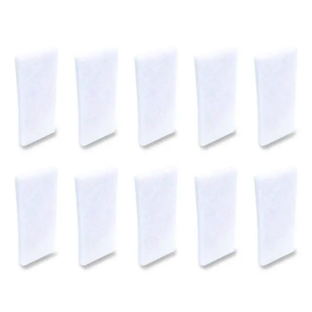 Main image of Fine Grade Utility Pad 4.62 x 10 White 10/Carton 7100360064