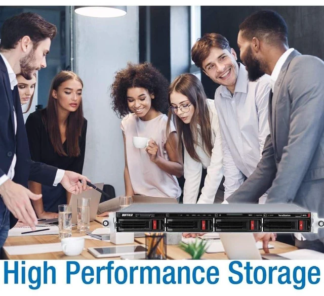 Alt view image 4 of 7 - BUFFALO TeraStation WS5420RN 4-Bay Windows Server IoT 2025 Rackmount NAS 48TB 4x12TB HDD Included TAA Compliant