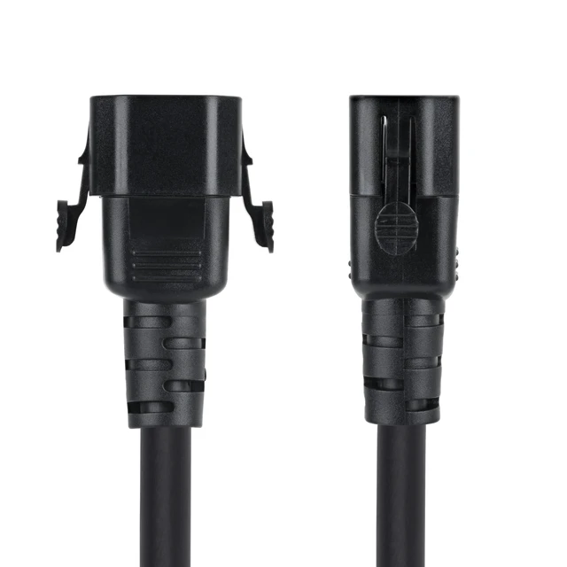 Alt view image 2 of 5 - 10FT HEAVY DUTY POWER CORD TAA LOCKING C14 TO C13 EXTENSION CORD