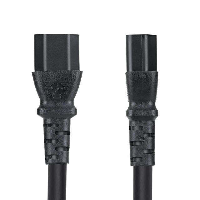 Alt view image 3 of 5 - 10FT HEAVY DUTY POWER CORD TAA LOCKING C14 TO C13 EXTENSION CORD