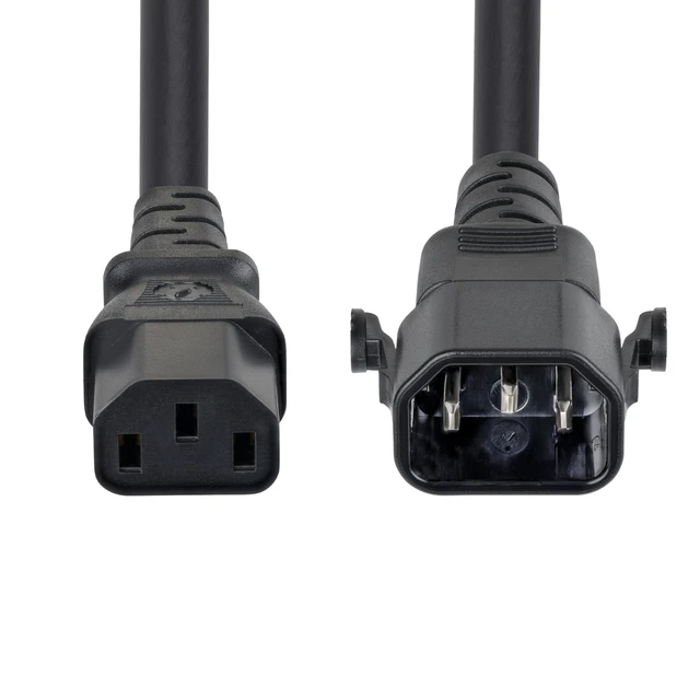Alt view image 5 of 5 - 10FT HEAVY DUTY POWER CORD TAA LOCKING C14 TO C13 EXTENSION CORD