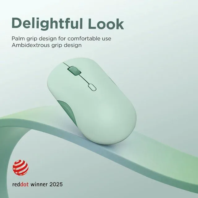 Alt view image 3 of 5 - Lenovo 350 Bluetooth Silent Mouse Breeze Moss NA GY51S61914