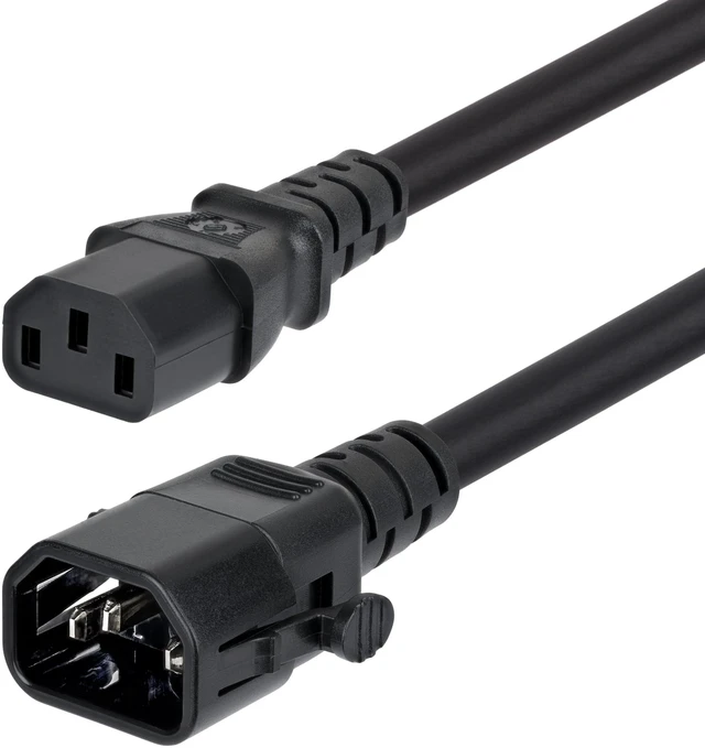 Main image of 6FT HEAVY DUTY POWER CORD TAA LOCKING C14 TO C13 EXTENSION CORD