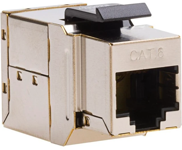 Alt view image 2 of 4 - Platinum Tools Keystone Coupler, Cat6, Shielded - 1 x RJ-45 Network Female - 1 x RJ-45 Network Female - 1