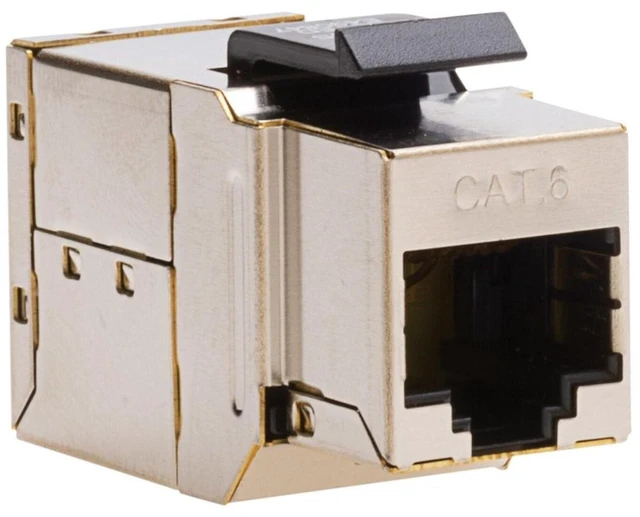 Alt view image 3 of 4 - Platinum Tools Keystone Coupler, Cat6, Shielded - 1 x RJ-45 Network Female - 1 x RJ-45 Network Female - 1