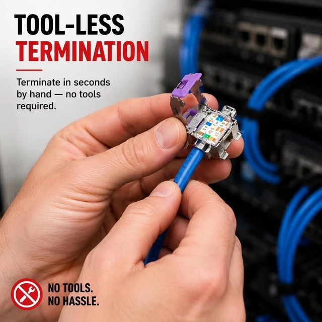 Alt view image 3 of 6 - Platinum Tools Keystone Cat6A Jack