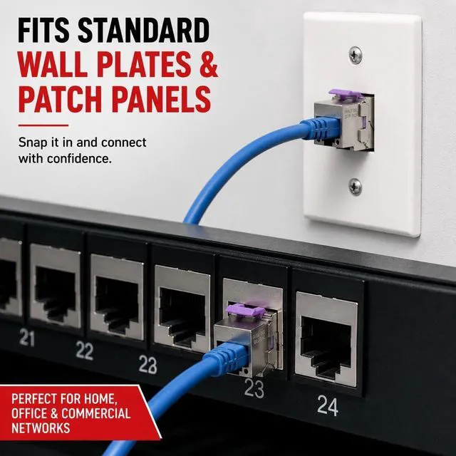 Alt view image 4 of 6 - Platinum Tools Keystone Cat6A Jack