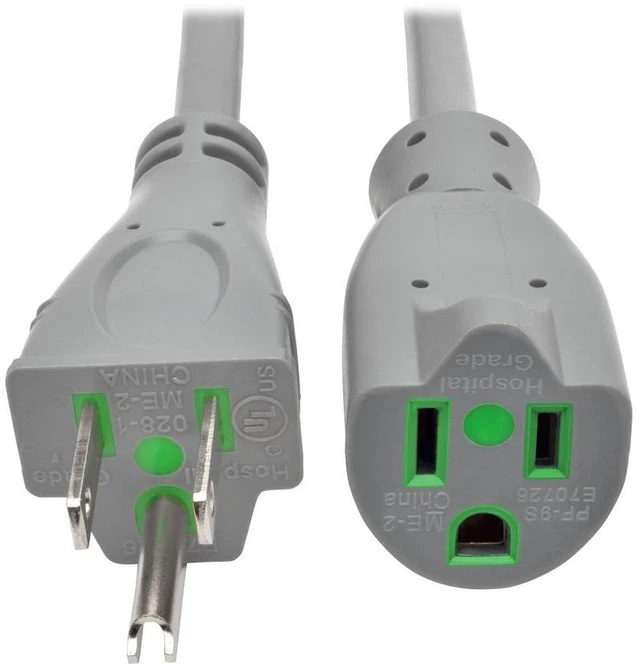 Main image of Tripp Lite 6ft Hospital-Grade Extension Cord (NEMA 5-15P HG to NEMA 5-15R HG)