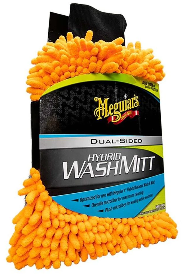 Alt view image 6 of 7 - Meguiars Hybrid Wash Mitt - Extremely Plush Microfiber Wash Mitt f/Gently Waxing While Washing
