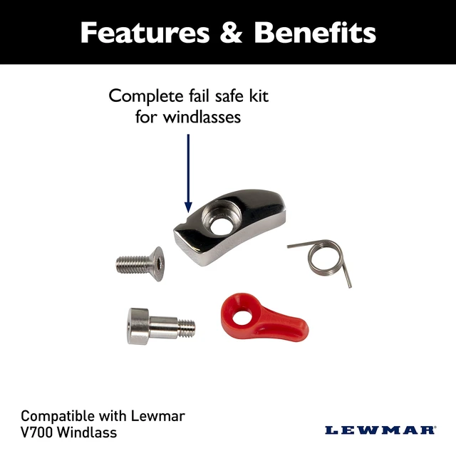 Alt view image 6 of 6 - Lewmar V700 Fall Safe Kit