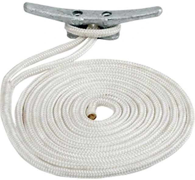Main image of Sea-Dog Double Braided Nylon Dock Line - 1/2" x 10' - White
