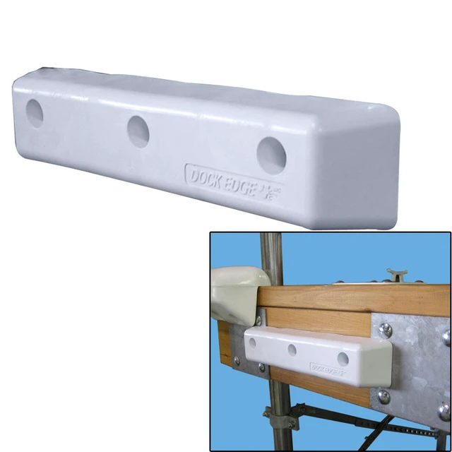 Alt view image 4 of 6 - DOCK EDGE PROTECT STRAIGHT HD 12" PVC DOCK BUMPERS