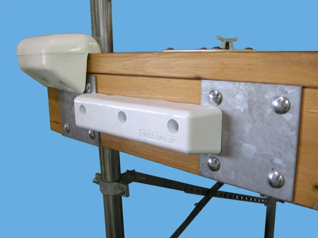 Alt view image 5 of 6 - DOCK EDGE PROTECT STRAIGHT HD 12" PVC DOCK BUMPERS