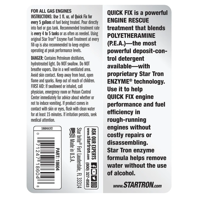 Alt view image 2 of 5 - Star brite Star-Tron Quick Fix Fuel System & Injector Cleaner - 4 oz