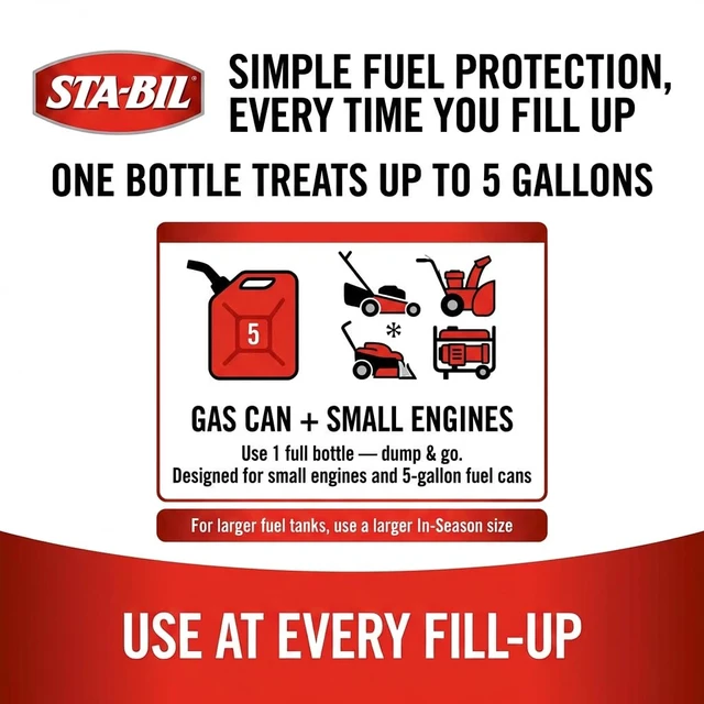 Alt view image 3 of 7 - STA-BIL In-Season Protection - Small Engine - 4oz