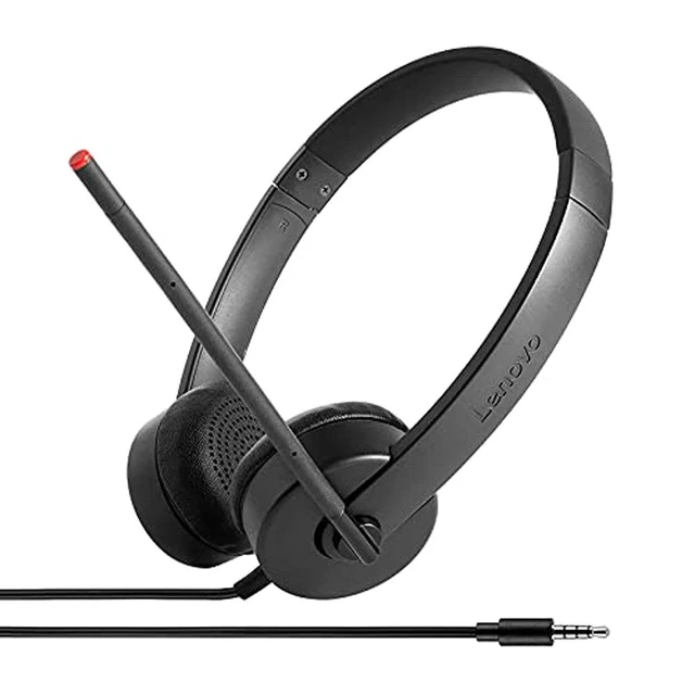 Alt view image 4 of 6 - Lenovo Essential Stereo Analog Headset 4XD0K25030