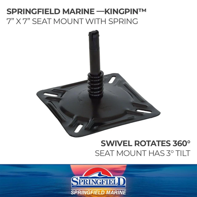 Alt view image 7 of 11 - Springfield KingPin&trade 7" x 7" Seat Mount w/Spring - E-Coat Finish