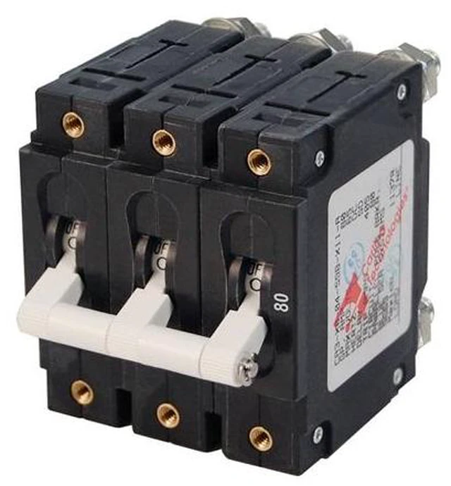 Main image of Blue Sea 7289 C-Series Triple Pole Circuit Breaker - 80A