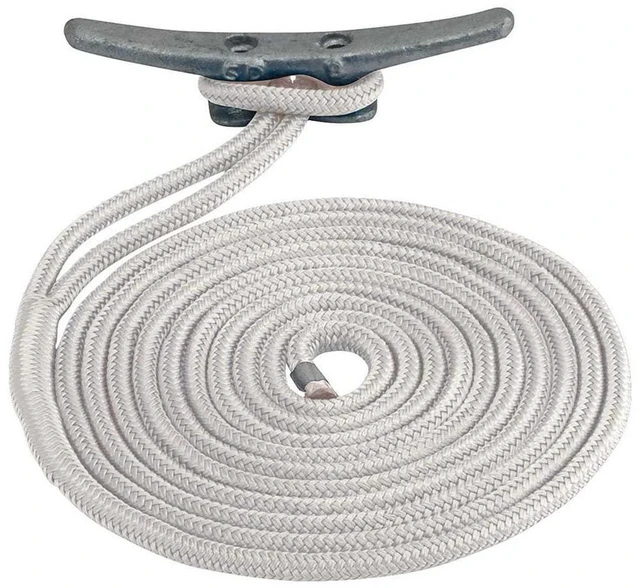 Alt view image 5 of 6 - Sea-Dog Double Braided Nylon Dock Line - 3/4" x 35' - White