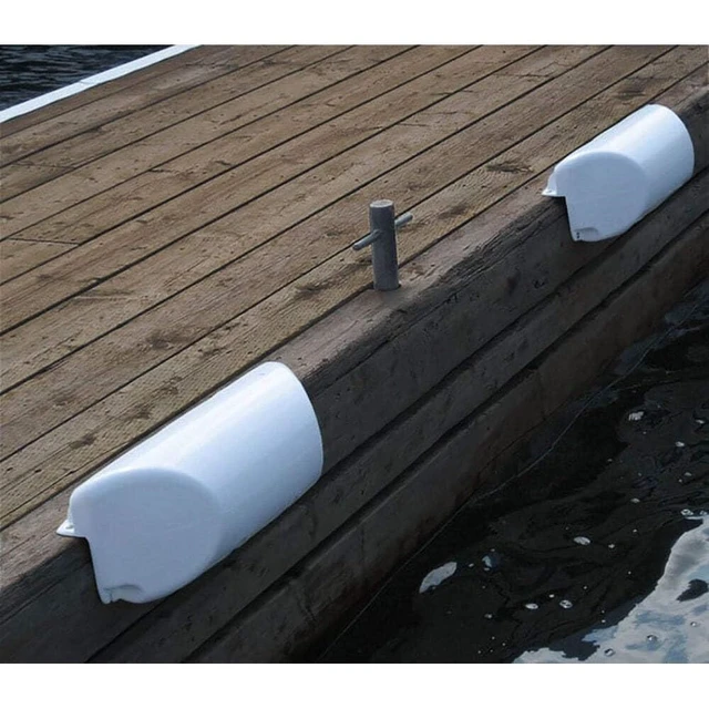 Alt view image 9 of 10 - DOCK EDGE DOLPHIN DOCKSIDE BUMPER 7 X 16 STRAIGHT WHITE 1060-W-F