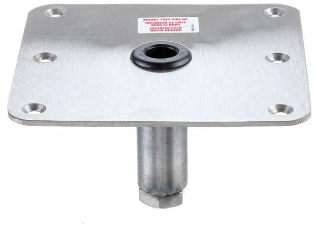 Alt view image 11 of 11 - ATTWOOD PEDESTAL KIT 13" POST 7" X 7" SS BASE PLATE THREADED
