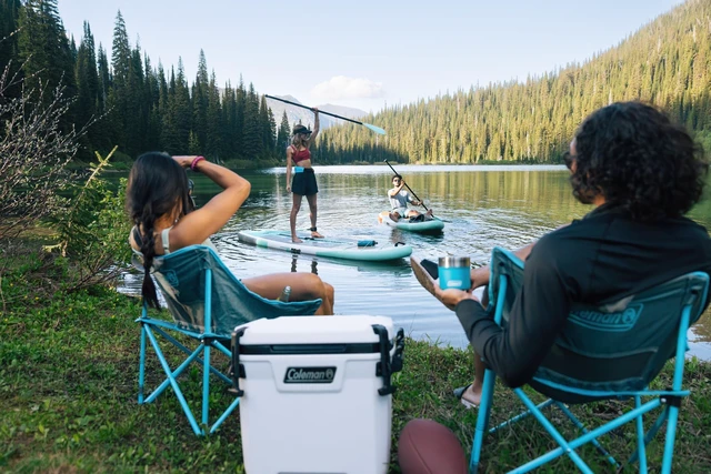 Alt view image 3 of 3 - Coleman Kickback Breeze Chair - Blue
