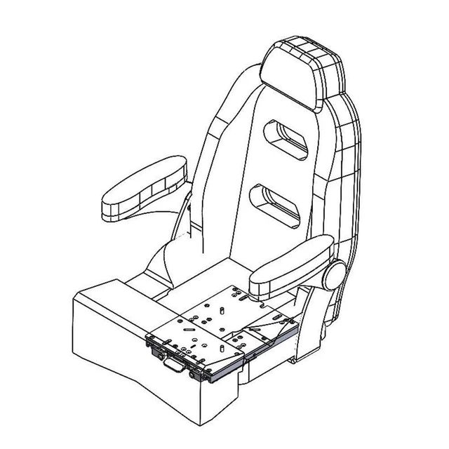 Alt view image 9 of 11 - TACO Marine Low Profile Adjustable Seat Slide Low Profile Adjustable Seat Slide