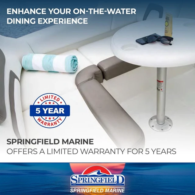 Alt view image 6 of 8 - SPRINGFIELD MARINE 1660230 3-Stage 12-3/4", 20", 28" Anodized Pedestal Set