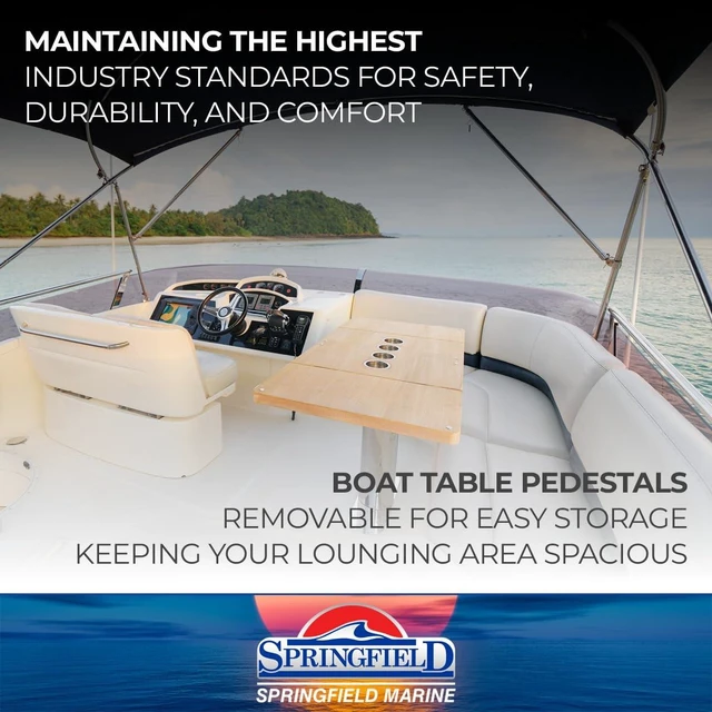 Alt view image 8 of 8 - SPRINGFIELD MARINE 1660230 3-Stage 12-3/4", 20", 28" Anodized Pedestal Set