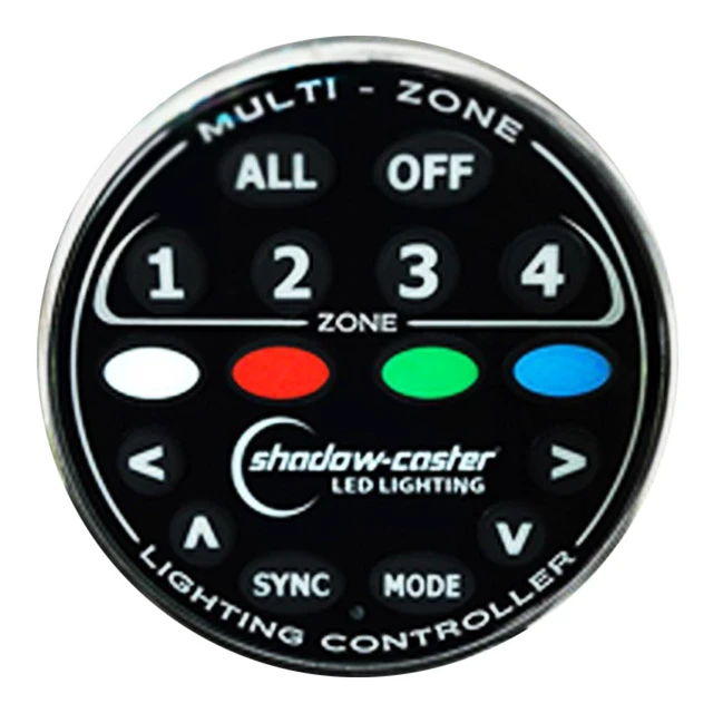 Main image of Shadow-Caster Round Zone Controller 4 Channel Remote f/MZ-LC or SCM-LC