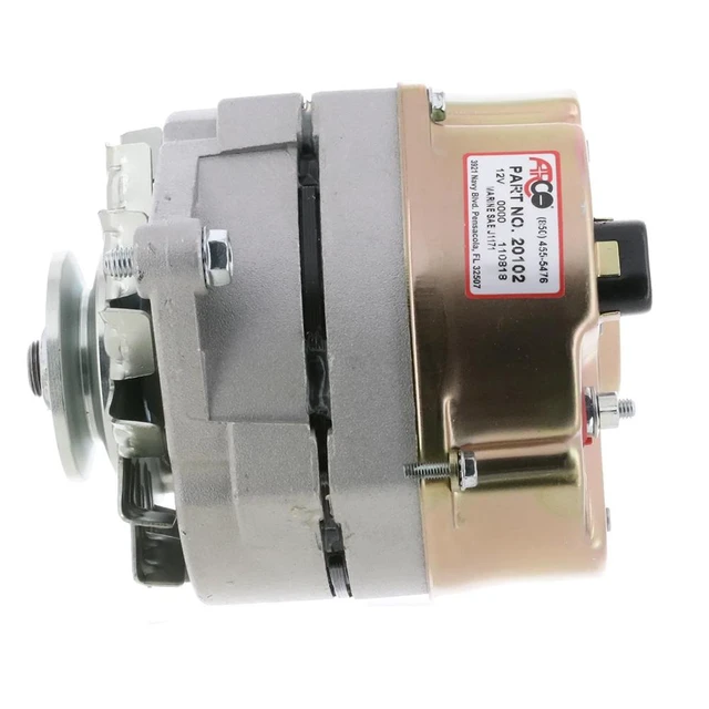 Alt view image 4 of 4 - ARCO Marine Premium Replacement Alternator w/Single Groove Pulley - 12V 70A
