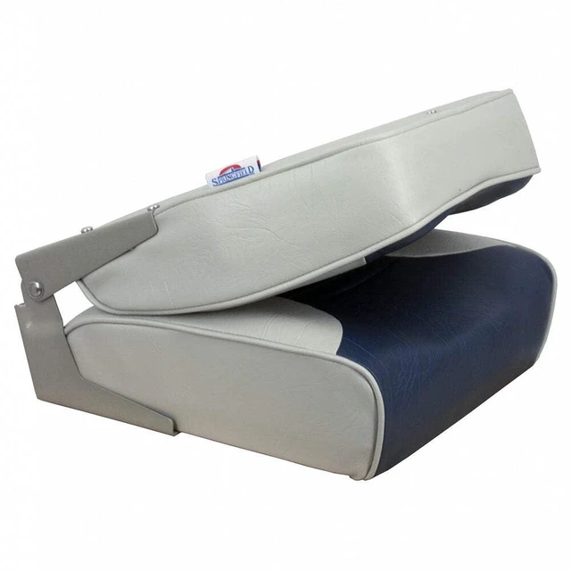 Alt view image 6 of 6 - Springfield Economy Multi-Color Folding Seat - Grey/Blue