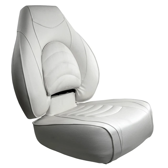 Alt view image 11 of 11 - Springfield Marine 1780238 Deluxe Fish Pro High Back Seat - White