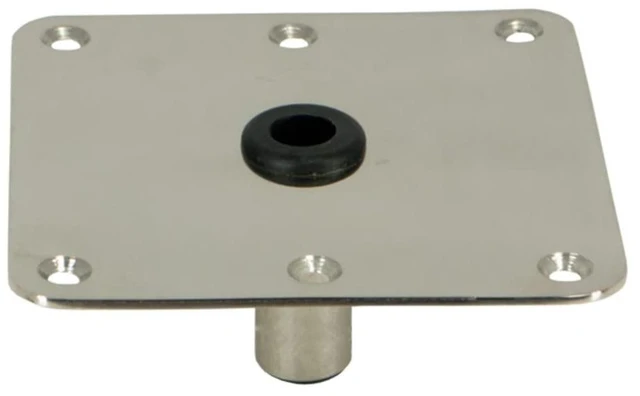 Alt view image 6 of 7 - Springfield KingPin&trade 7" x 7" Stainless Steel Square Base (Threaded)