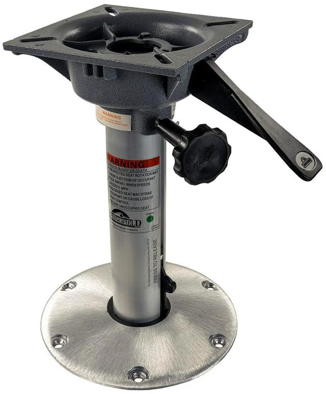 Alt view image 2 of 6 - Springfield Marine 1300712-L1 Plug-In Locking 2-3/8" Removable Pedestal Hi-Lo 3-Piece Package - 12"