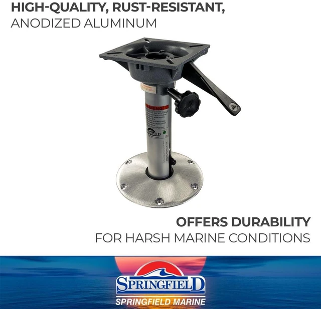 Alt view image 4 of 6 - Springfield Marine 1300712-L1 Plug-In Locking 2-3/8" Removable Pedestal Hi-Lo 3-Piece Package - 12"