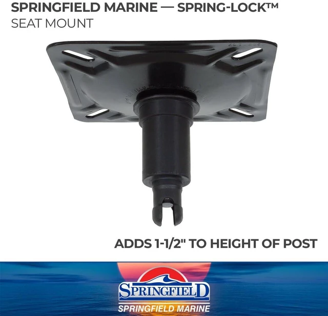 Alt view image 4 of 8 - Springfield Marine 1640202 Spring-Lock Non-Locking Swivel Seat Mount
